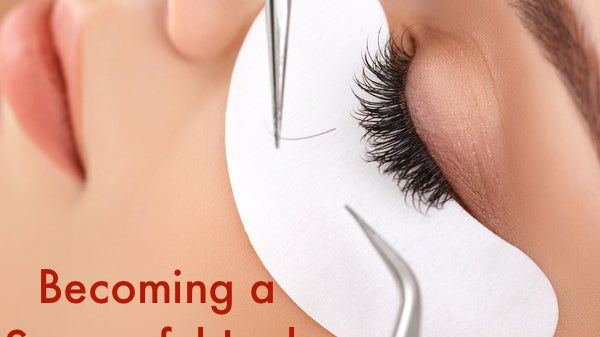 girl getting eyelash exentions