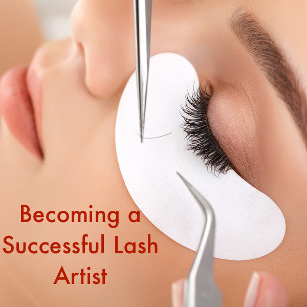 girl getting eyelash exentions
