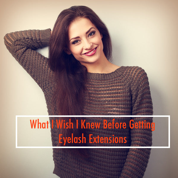 girl posing with eyelash extensions
