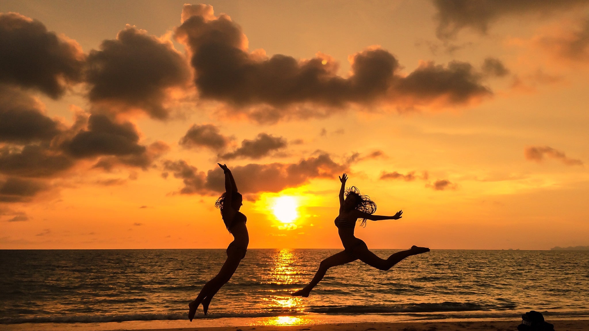 sunset on a beach