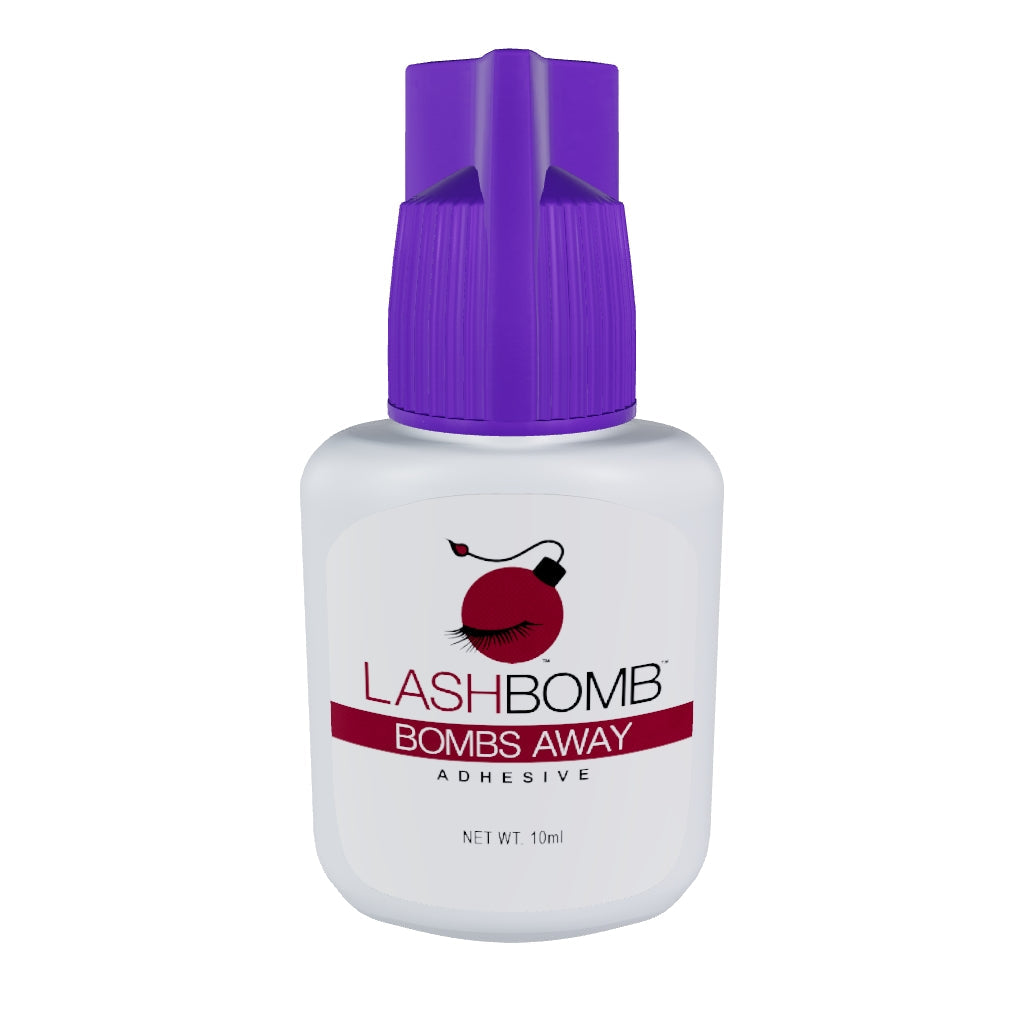 Bombs Away 10mL Lash Adhesive – Volume, Fast-Drying, 4-5 Weeks | LashBomb