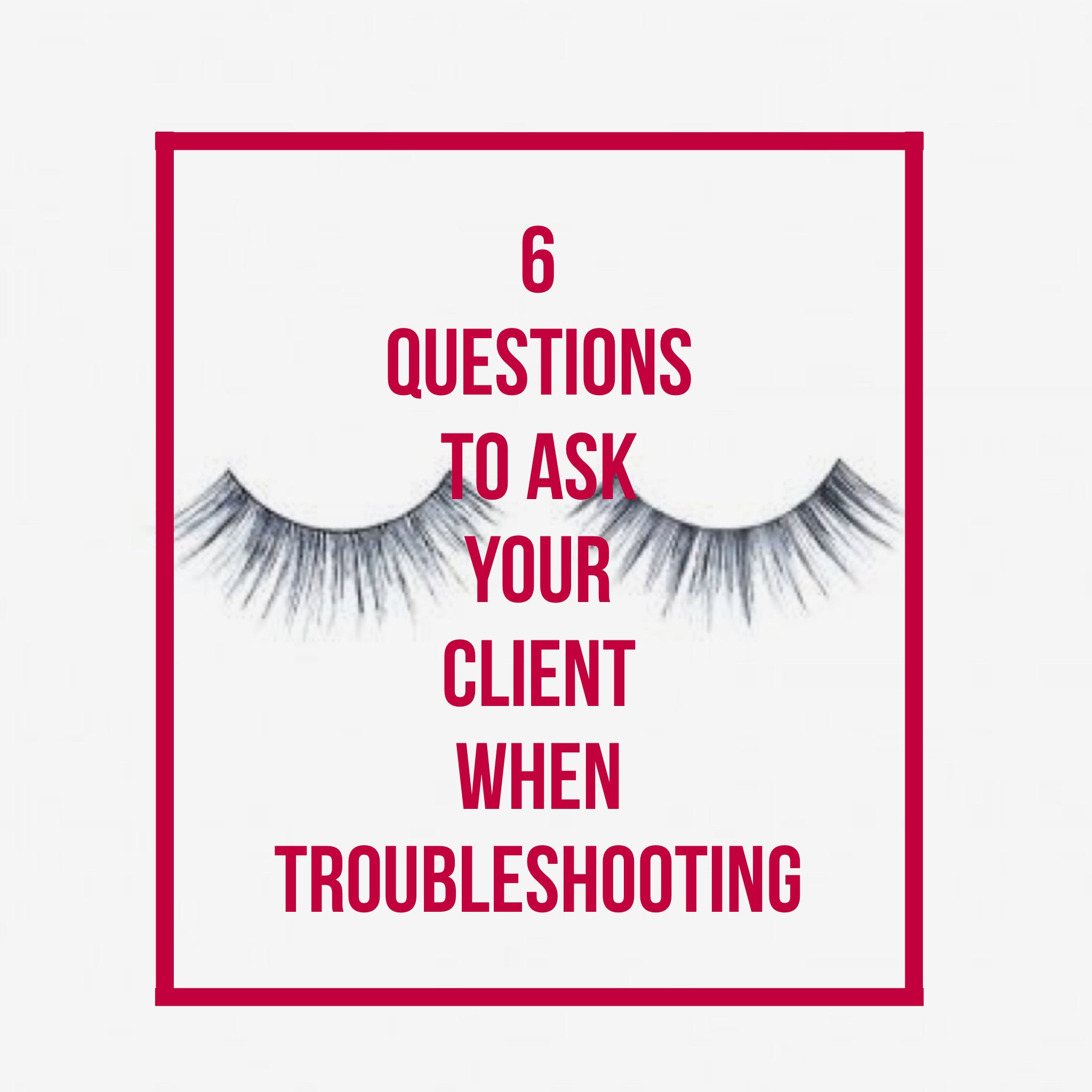 Eyelash extensions on a table