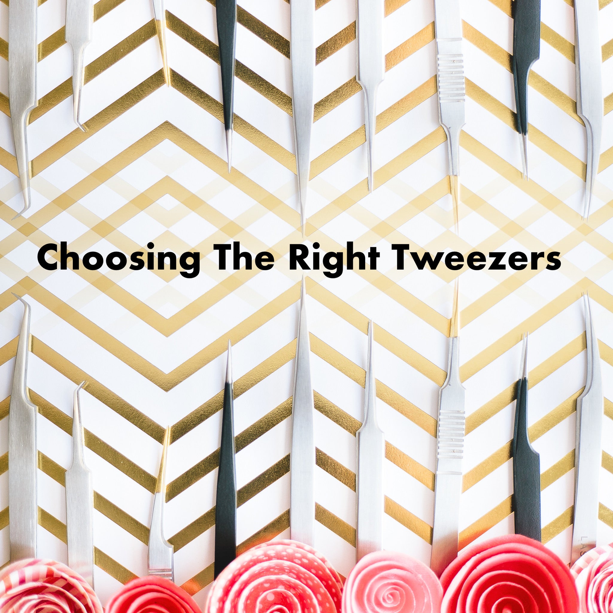 black and white tweezers