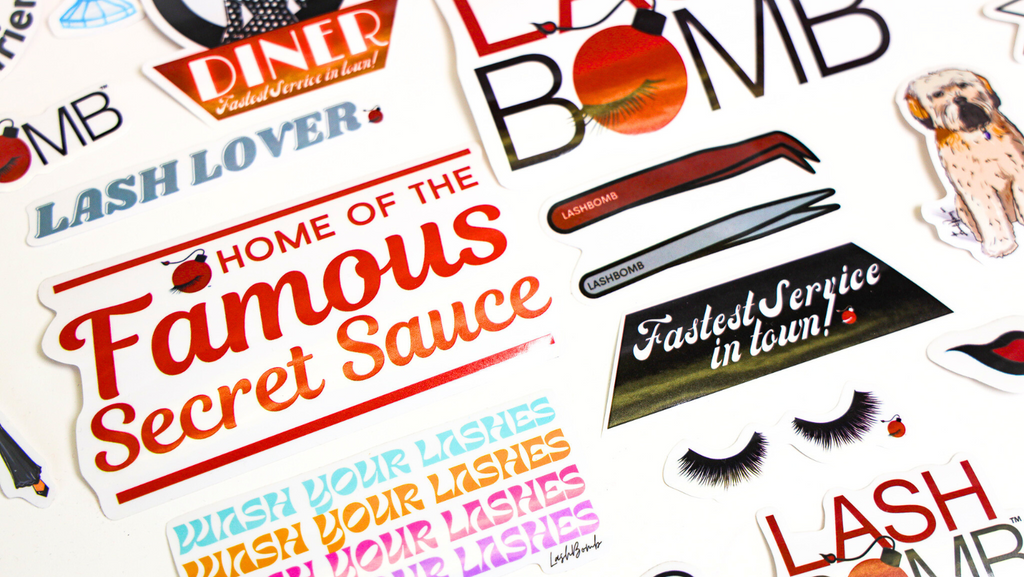 LASHBOMB STICKERS 10 PACK