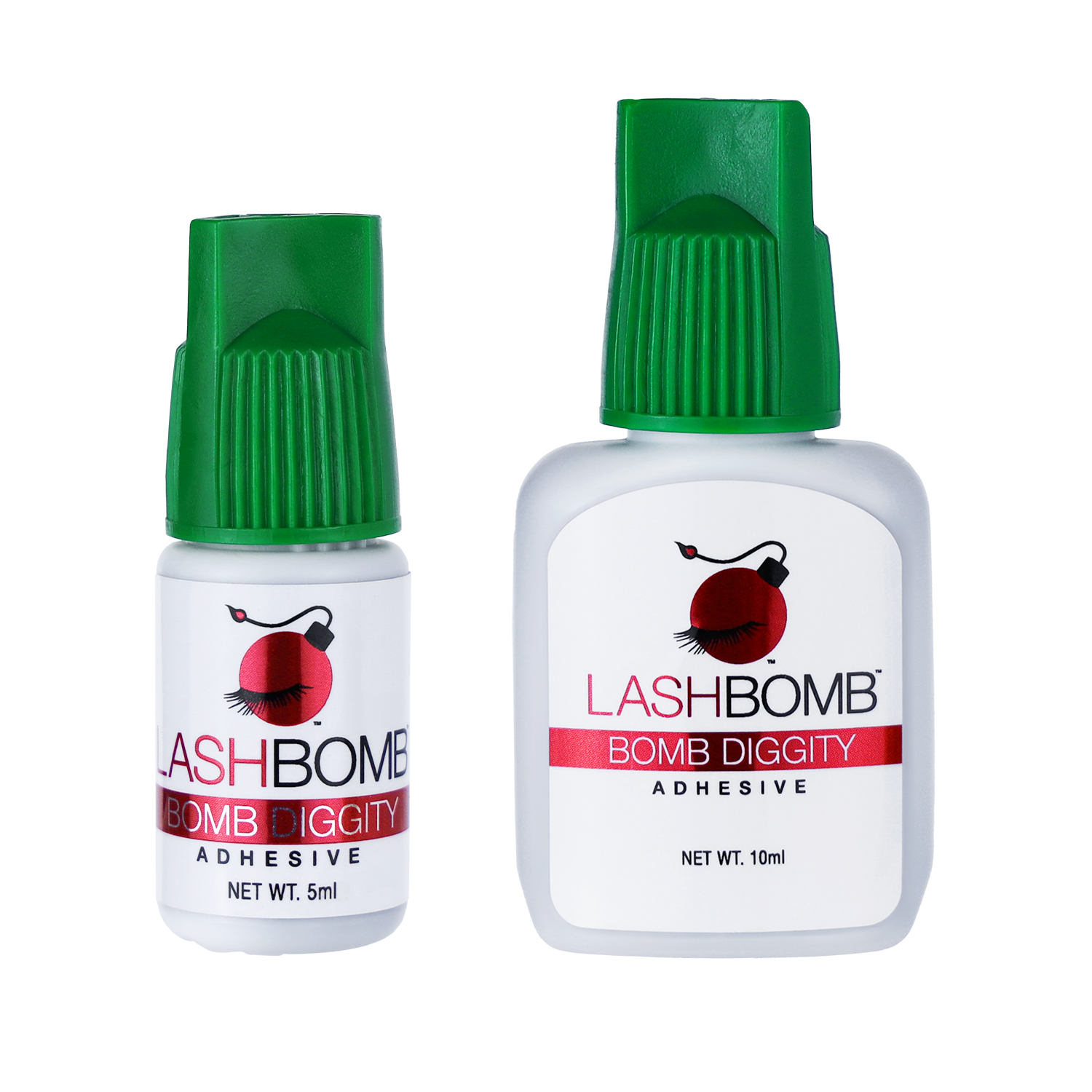 Bomb Diggity 5mL and 10mL Lash Adhesive – Fast-Drying, Long-Lasting | LashBomb