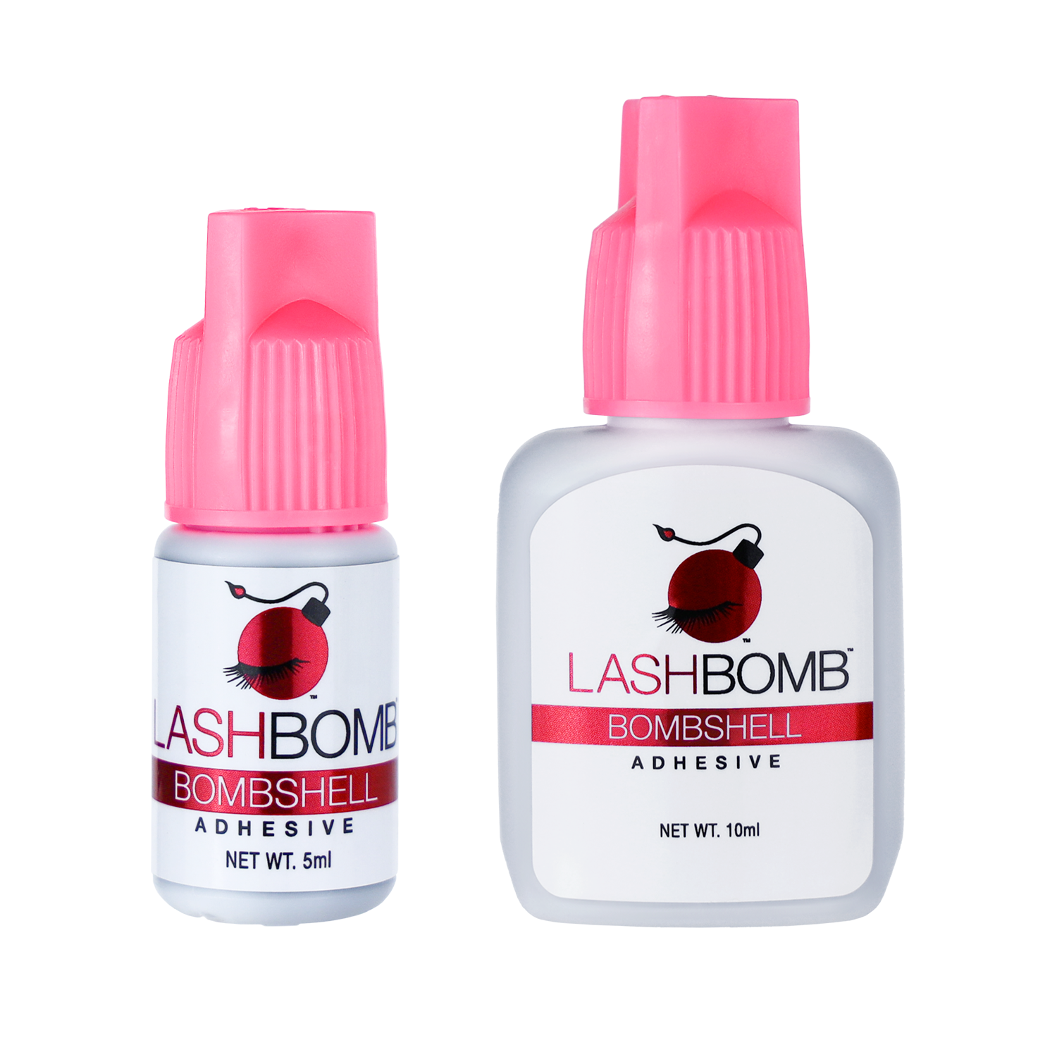 Bombshell 5mL & 10mL Lash Adhesive – Sensitive, Gentle Hold, 3-4 Weeks | LashBomb