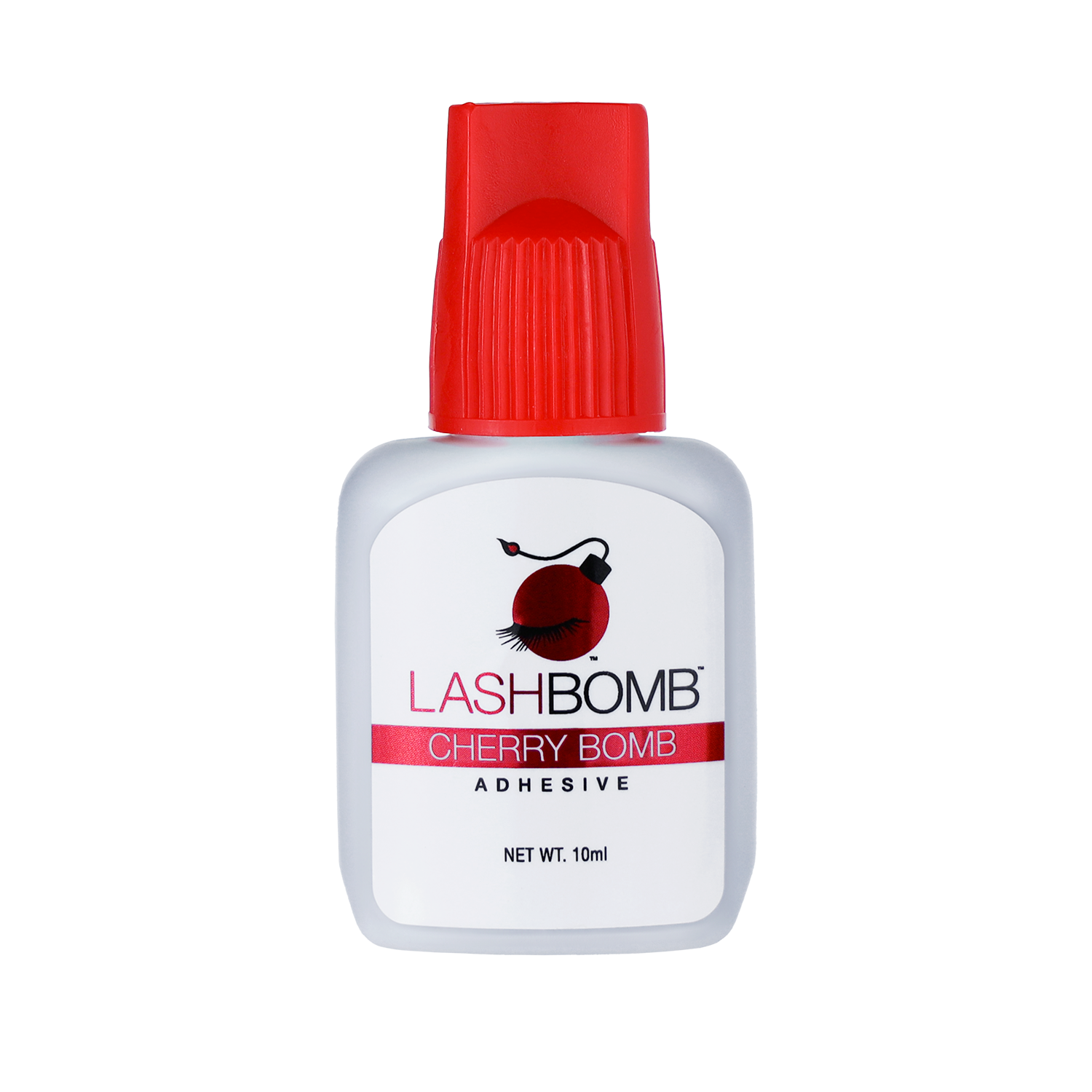 Cherry Bomb 10mL Lash Adhesive – Beginner-Friendly, 1-2 Sec Dry | LashBomb