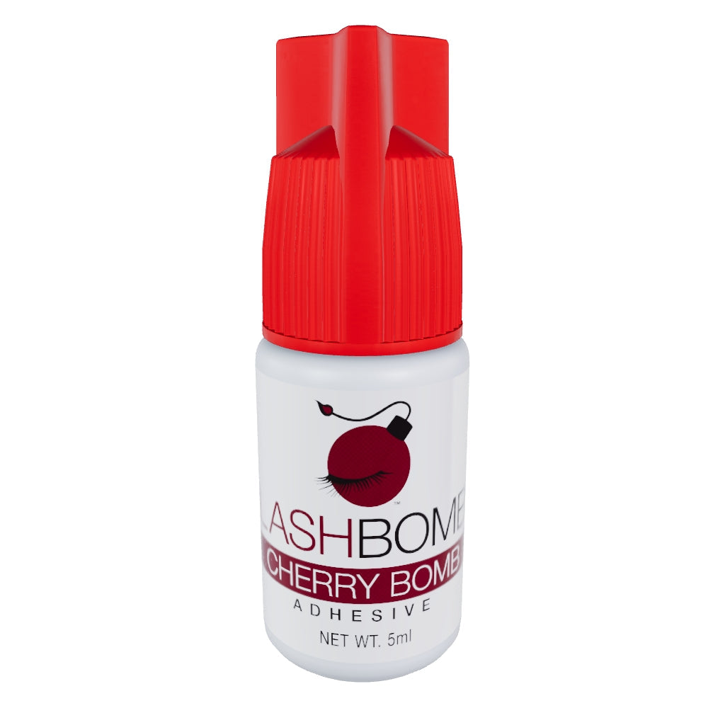 Cherry Bomb 5mL Lash Adhesive – Beginner-Friendly, 1-2 Sec Dry | LashBomb