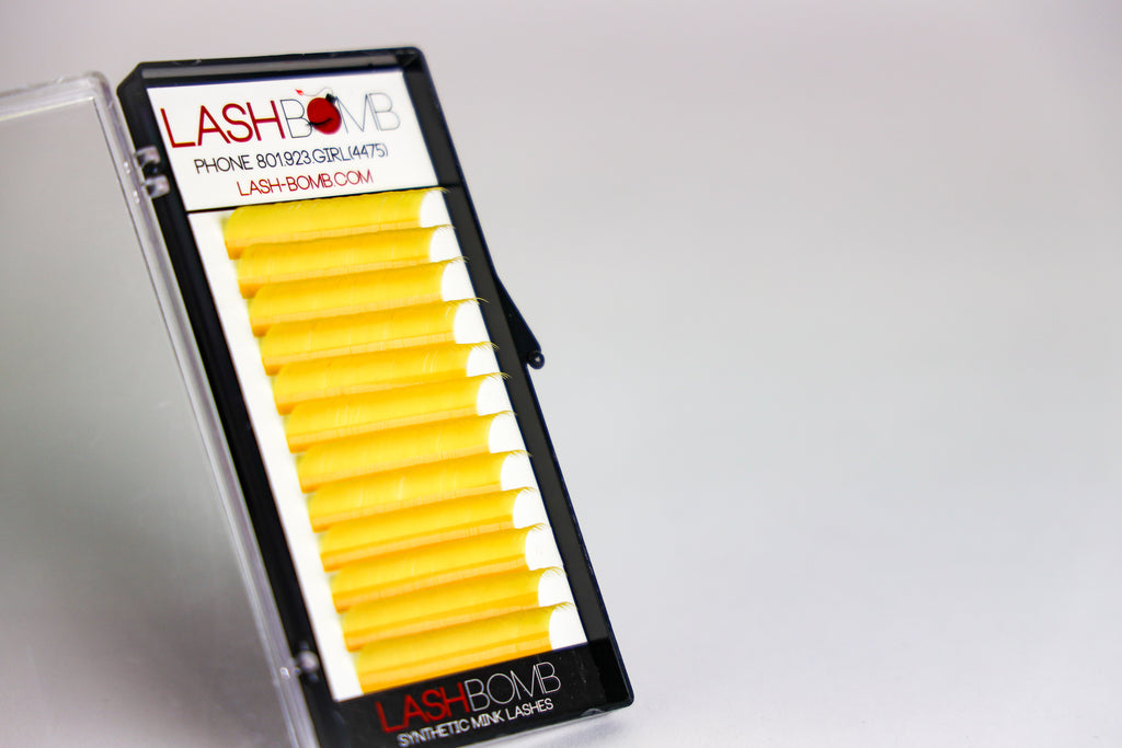 TRAYS - YELLOW COLORED LASHES