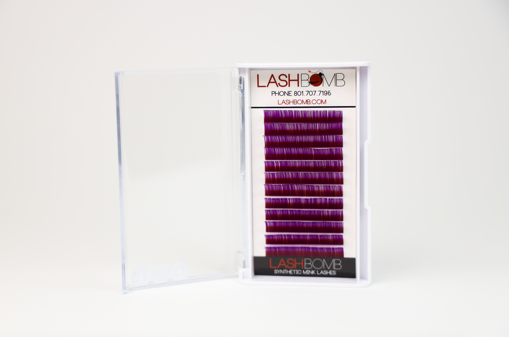 TRAYS - PURPLE COLORED LASHES